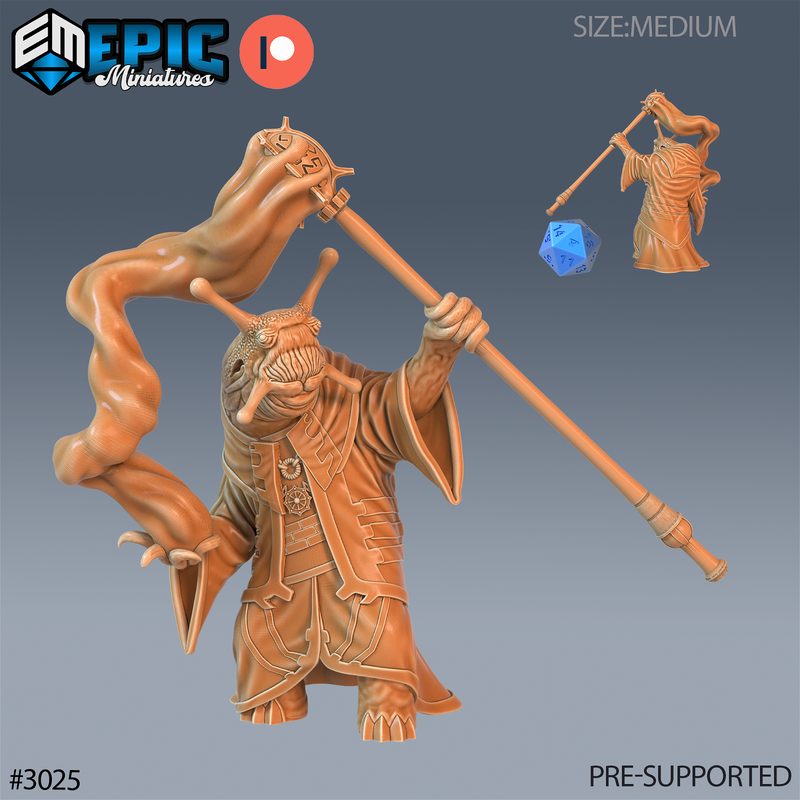 Snail Mage 3D-printed model