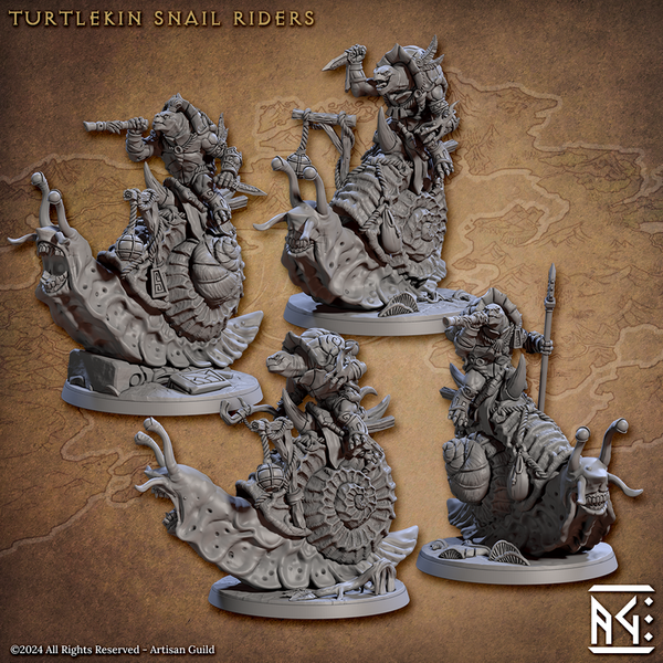 Snail Riders 3D-printed model