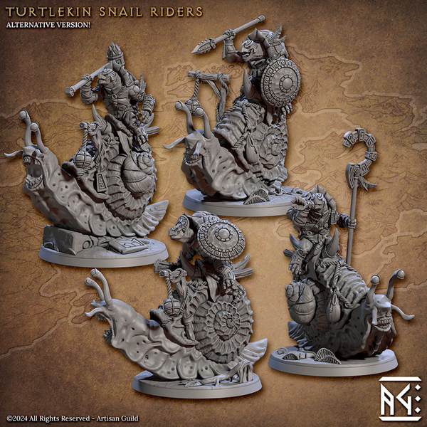 Snail Riders 3D-printed model