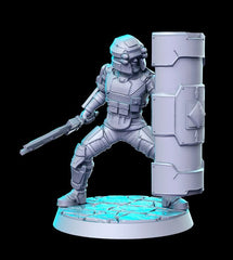 Soldier Shield 3D-printed model
