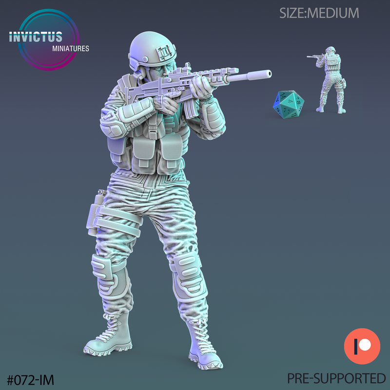Solider Squad Operator 3D-printed model
