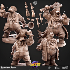 Sonneteers Bards 3D-printed model