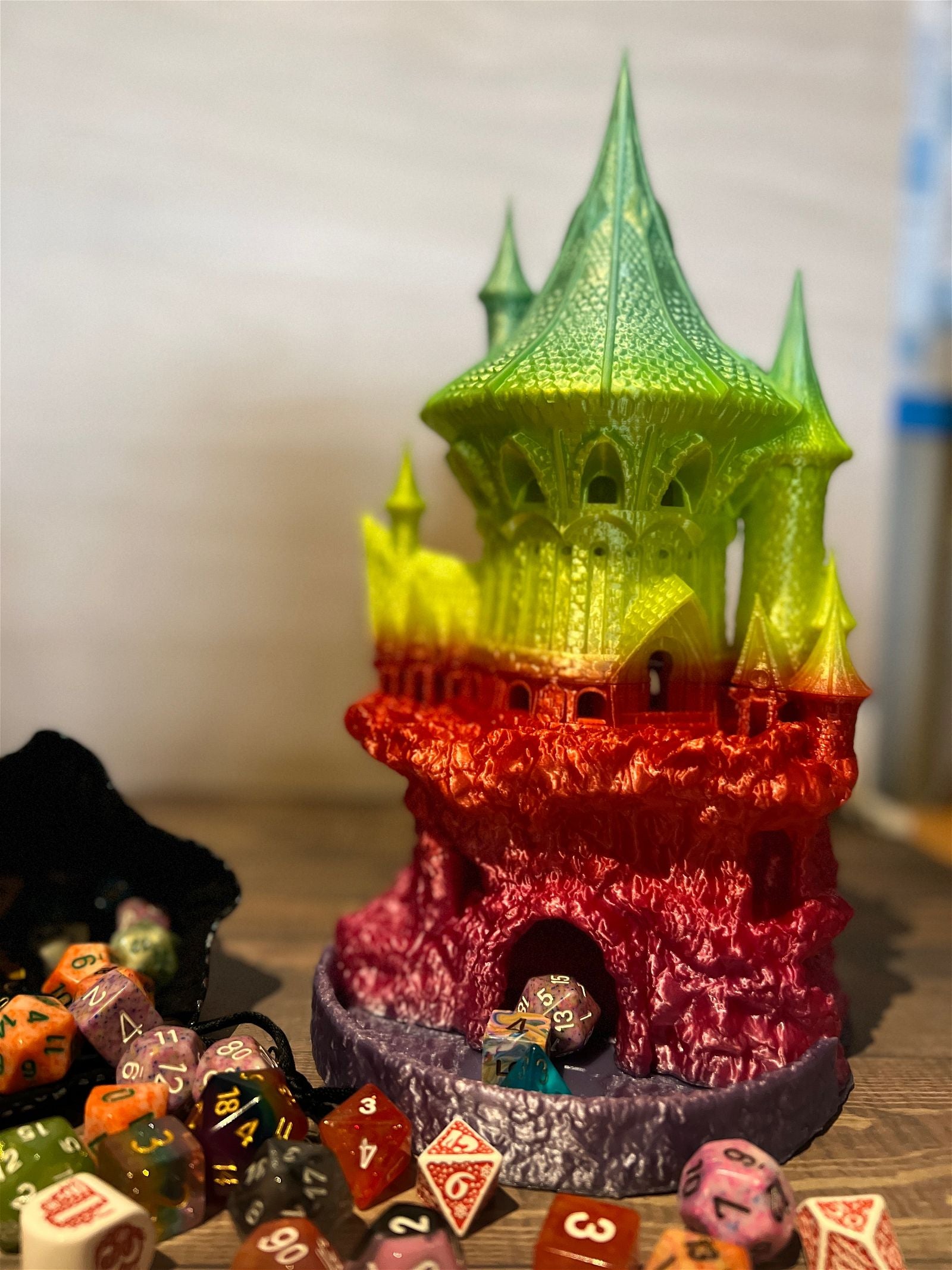 Sorcerer's Dice Tower - The Printable Dragon