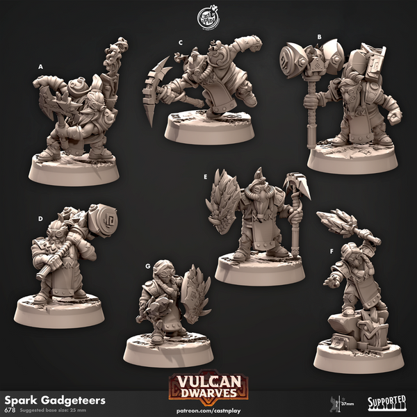 Spark Gadgeteers 3D-printed model