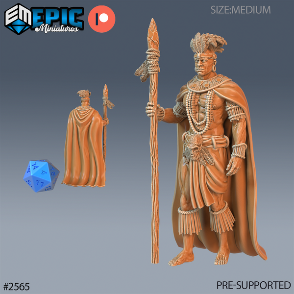 Spear Warrior 3D-printed model
