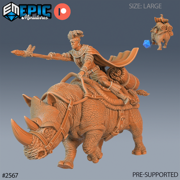 Spear Warrior 3D-printed model