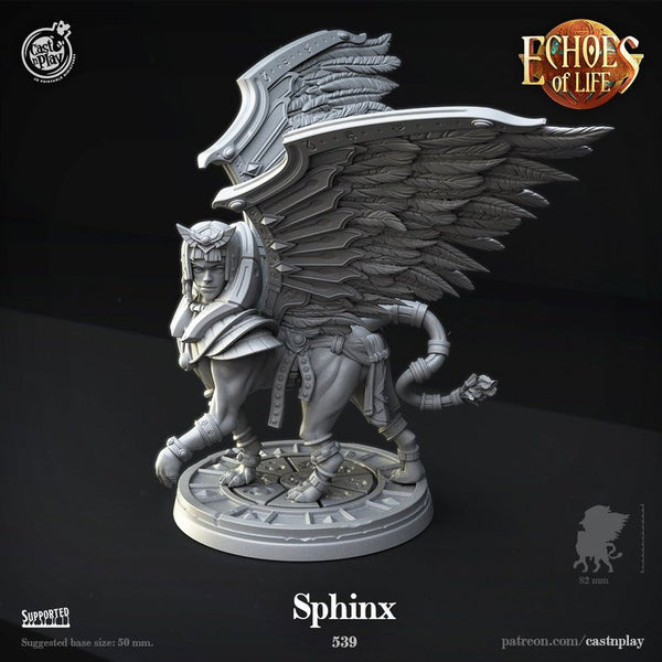 Sphinx 3D-printed model