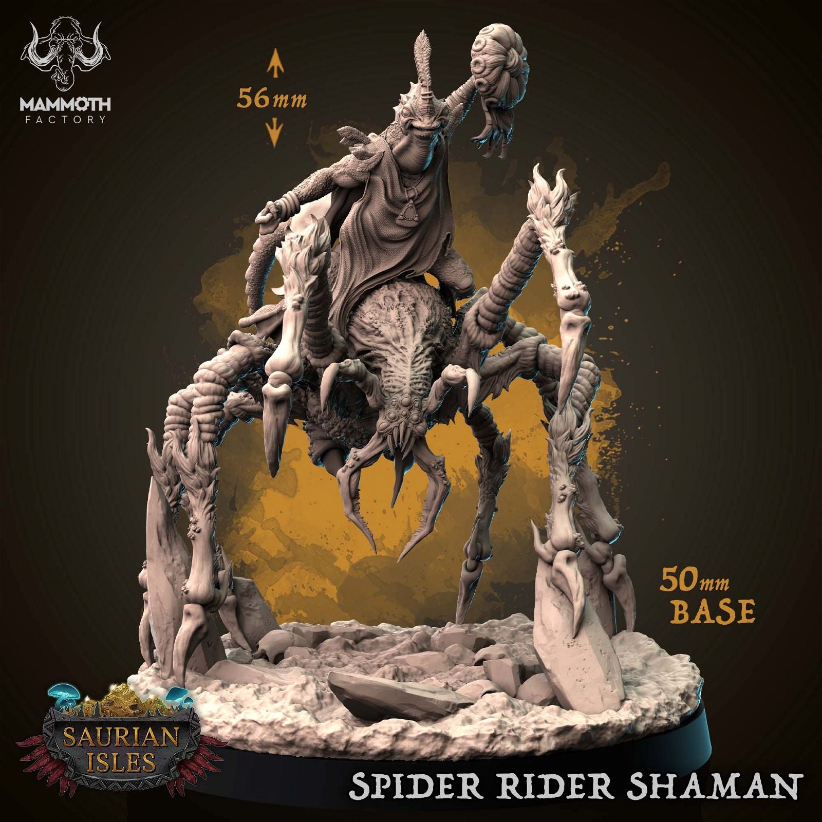 Spider Rider Shaman - The Printable Dragon