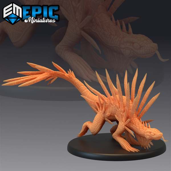 Spiky Lizard 3D-printed model