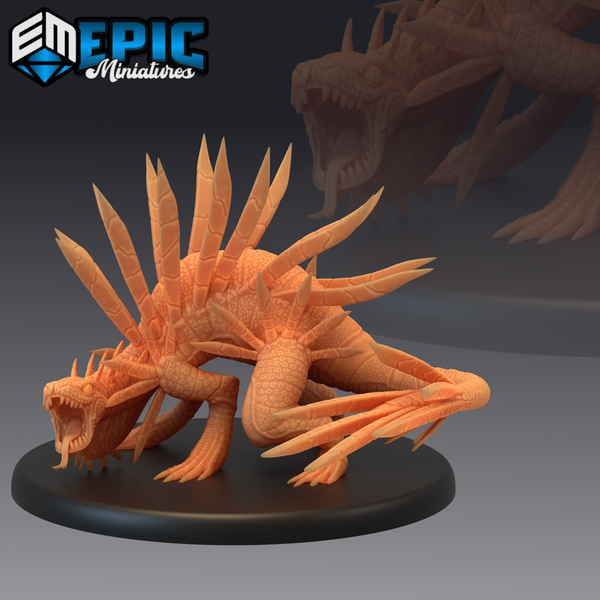 Spiky Lizard 3D-printed model