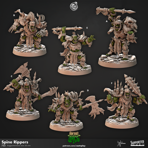 Spine Rippers 3D-printed model