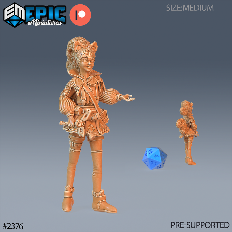 Squirrel Girl 3D-printed model