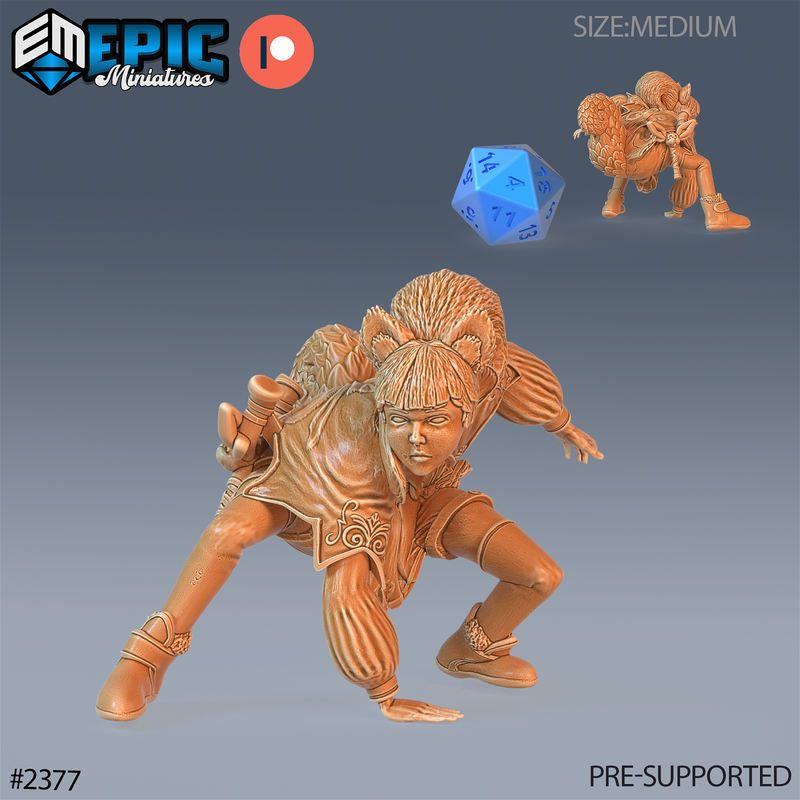 Squirrel Girl 3D-printed model
