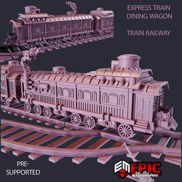 Steam-Tech Express Train 3D-printed model