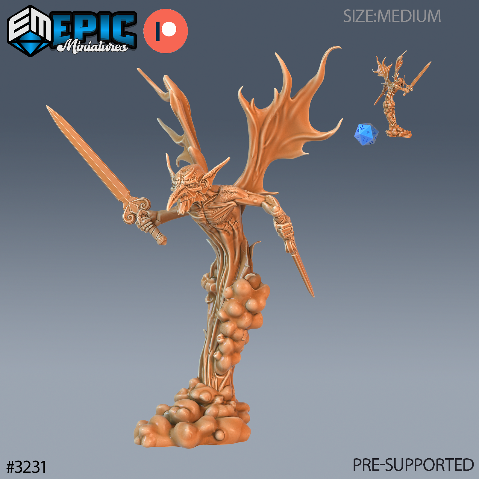 Steam Mephit - The Printable Dragon