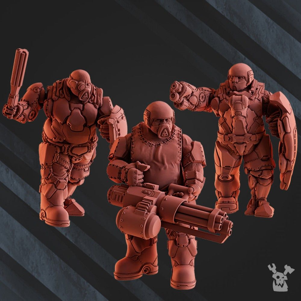 Steamguard Ogre Squad - The Printable Dragon