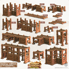 Steampunk Workshop Modular Platforms 3D-printed model