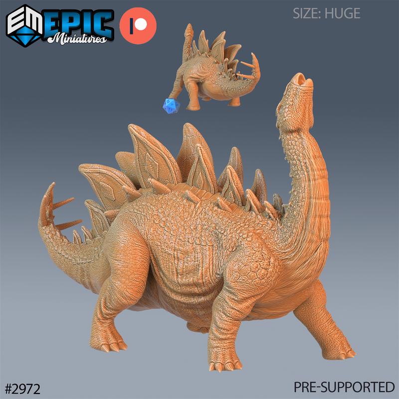 Stegosaurus 3D-printed model