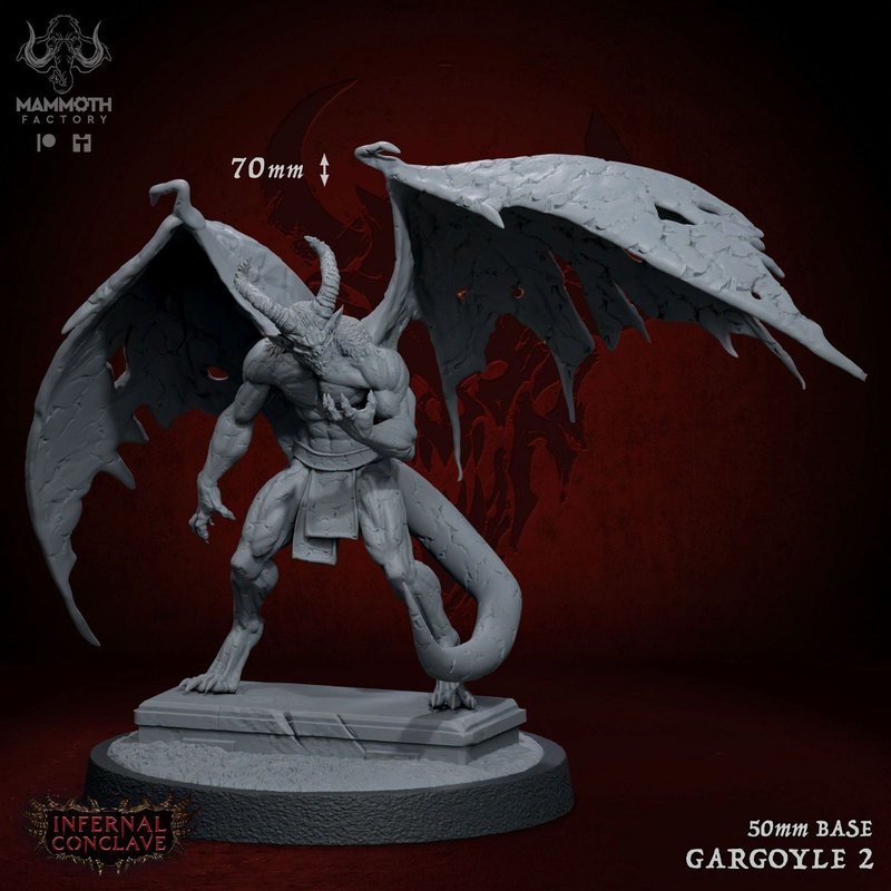 Stonecursed Gargoyles 3D-printed model