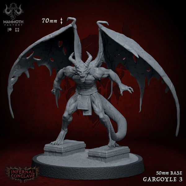 Stonecursed Gargoyles 3D-printed model