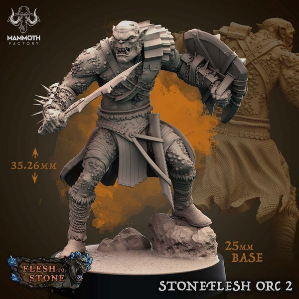 Stoneflesh Orc 3D-printed model