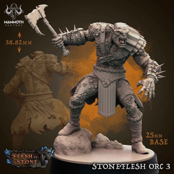 Stoneflesh Orc 3D-printed model