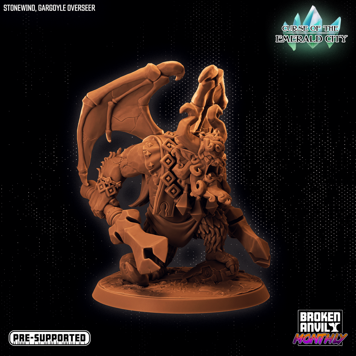 Stonewind Gargoyle Overseer - The Printable Dragon