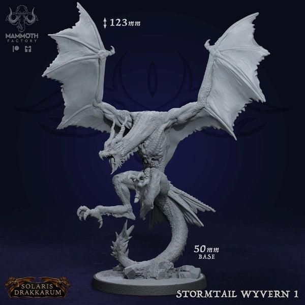 Stormtail Wyvern 3D-printed model