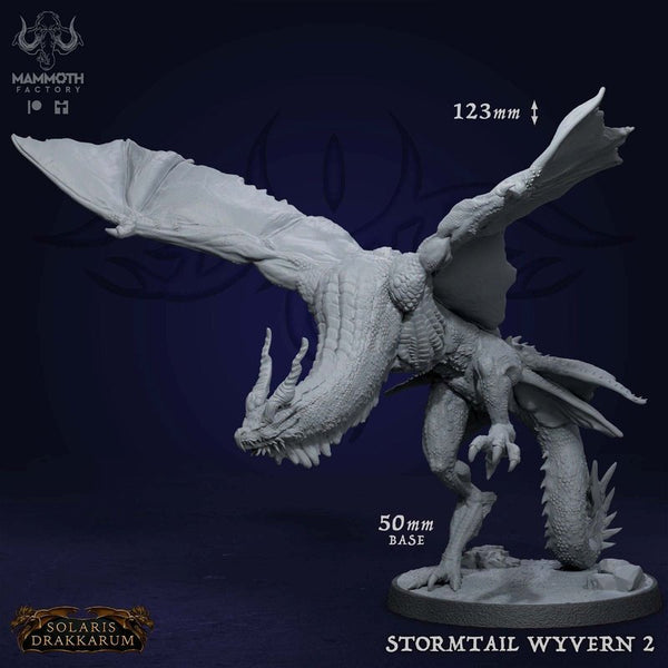 Stormtail Wyvern 3D-printed model