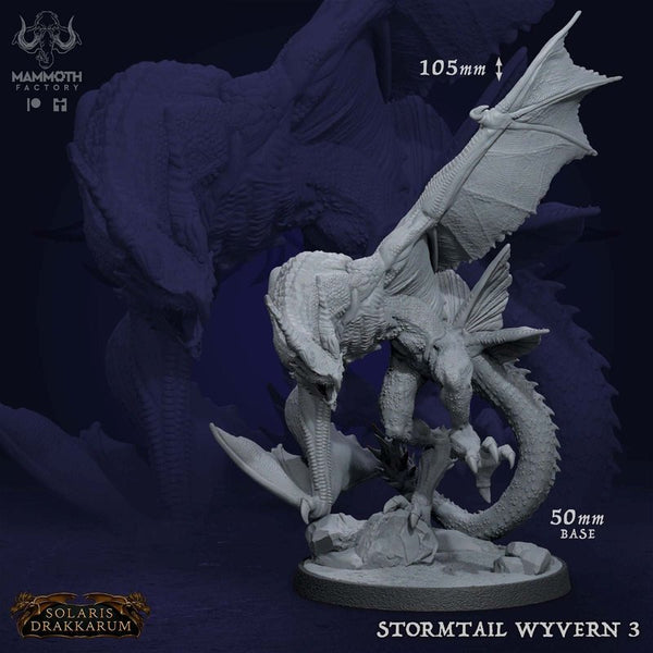 Stormtail Wyvern 3D-printed model