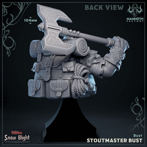 Stoutmaster Bust 3D-printed model