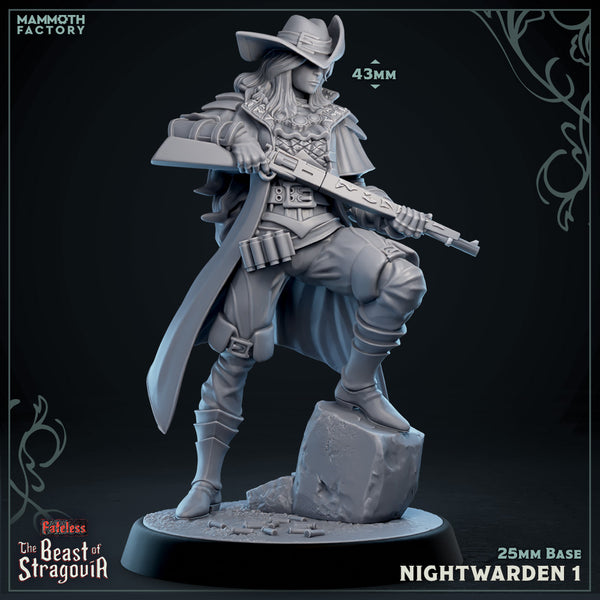 Stragovian Nightwardens 3D-printed model