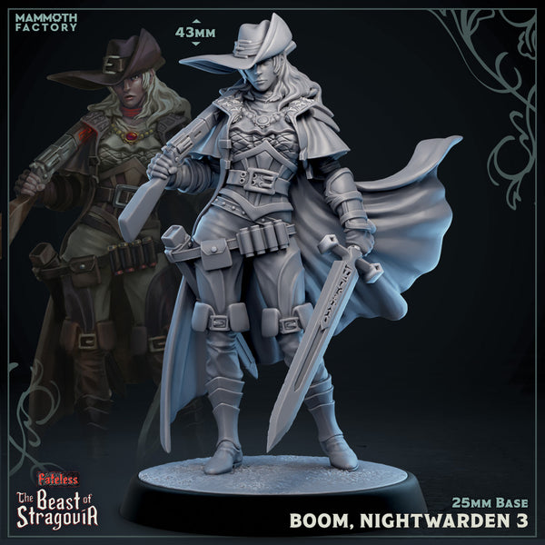 Stragovian Nightwardens 3D-printed model