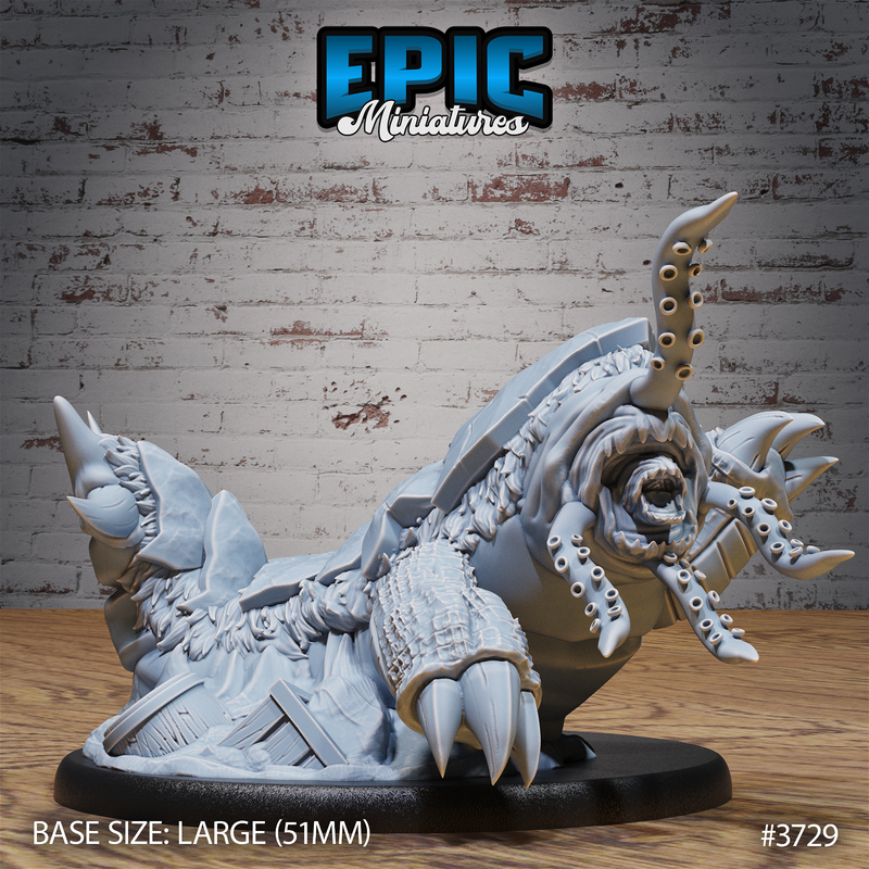 Subterranean Horror 3D-printed model