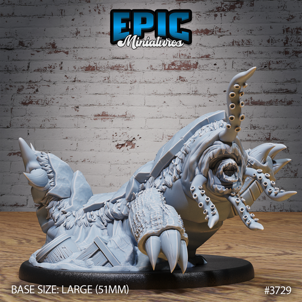 Subterranean Horror 3D-printed model