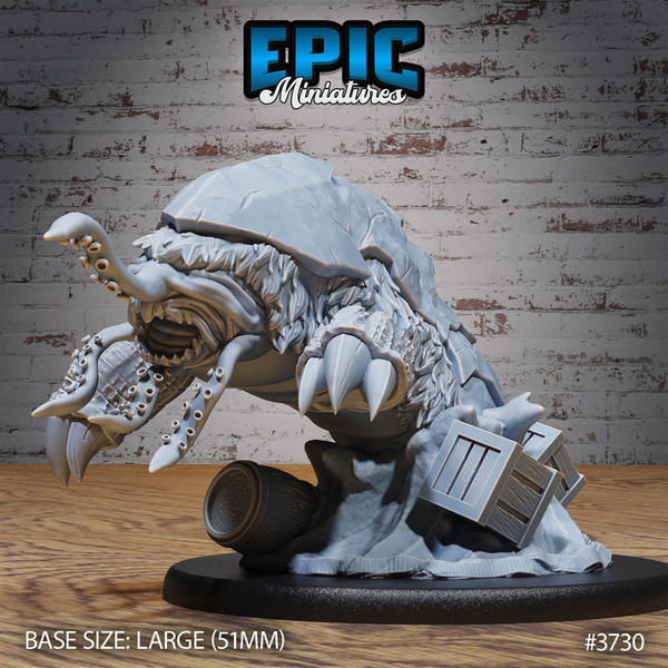 Subterranean Horror 3D-printed model