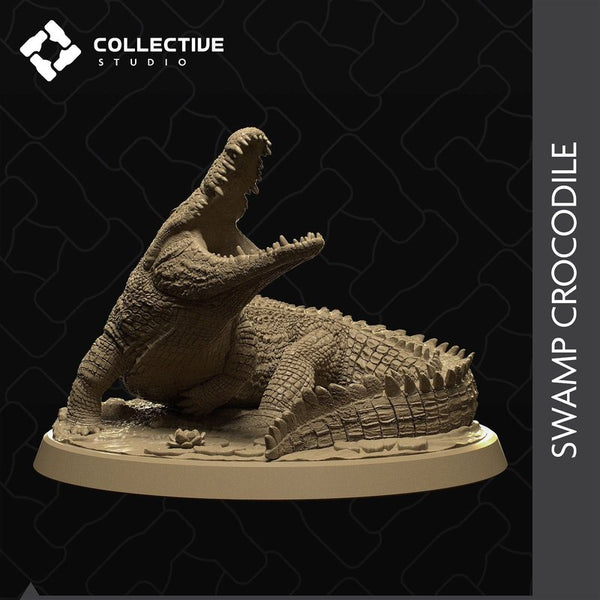 Swamp Crocodile 3D-printed model