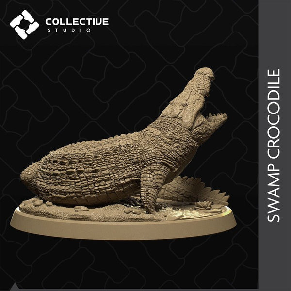 Swamp Crocodile 3D-printed model