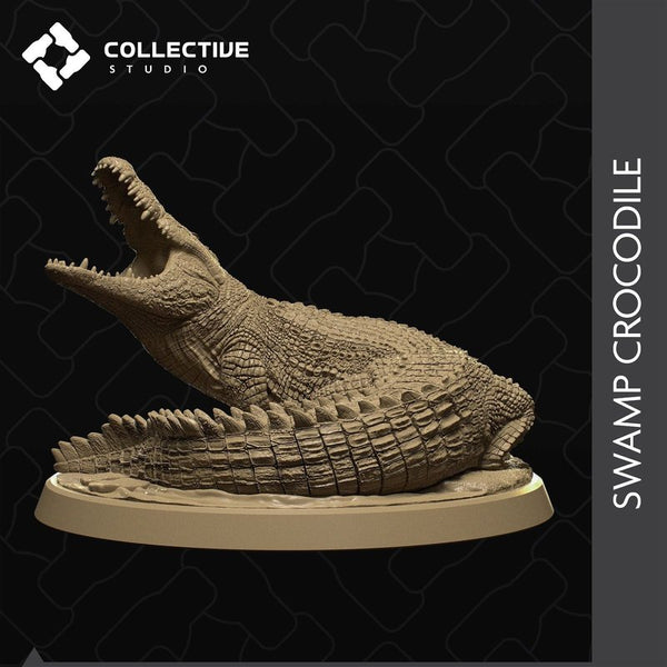 Swamp Crocodile 3D-printed model