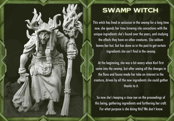 Swamp Witch 3D-printed model