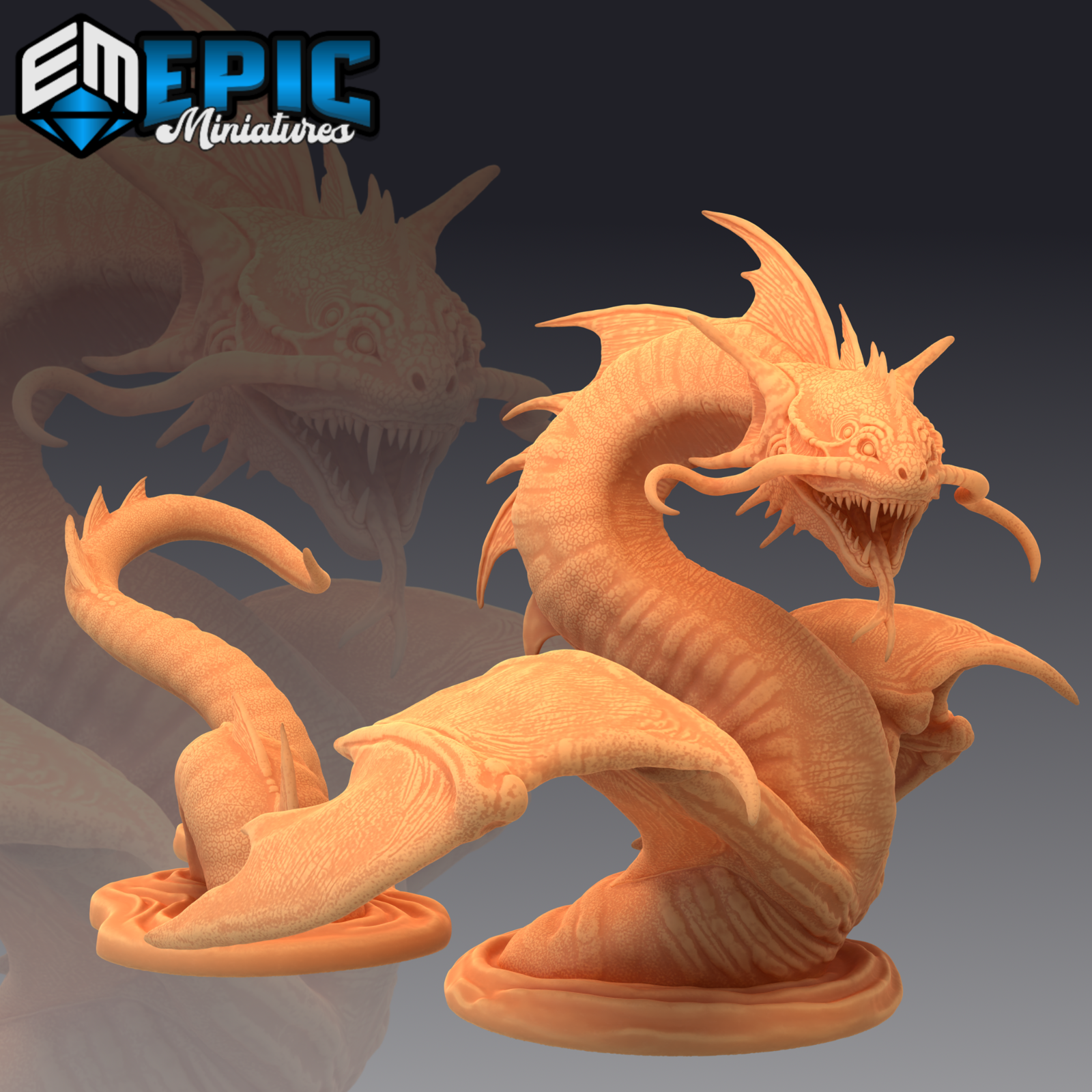 Swamp Wyrm - The Printable Dragon