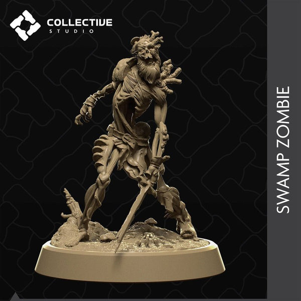 Swamp Zombie 3D-printed model