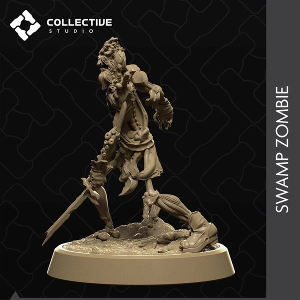 Swamp Zombie 3D-printed model