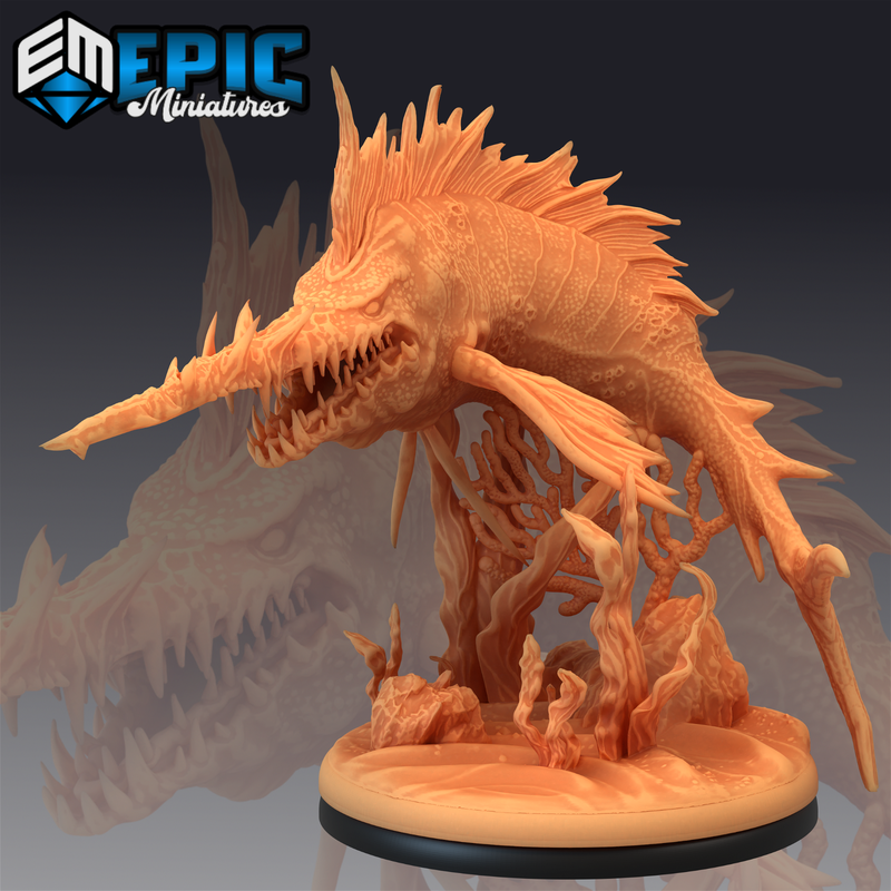 Swordfish 3D-printed model