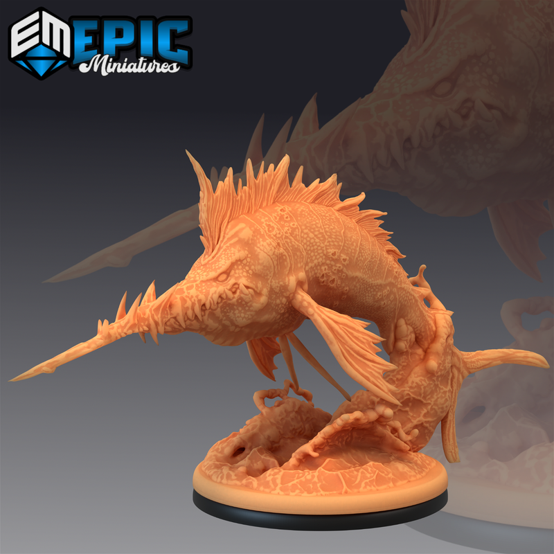 Swordfish 3D-printed model