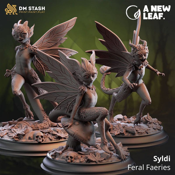 Syldi Feral Faeries 3D-printed model