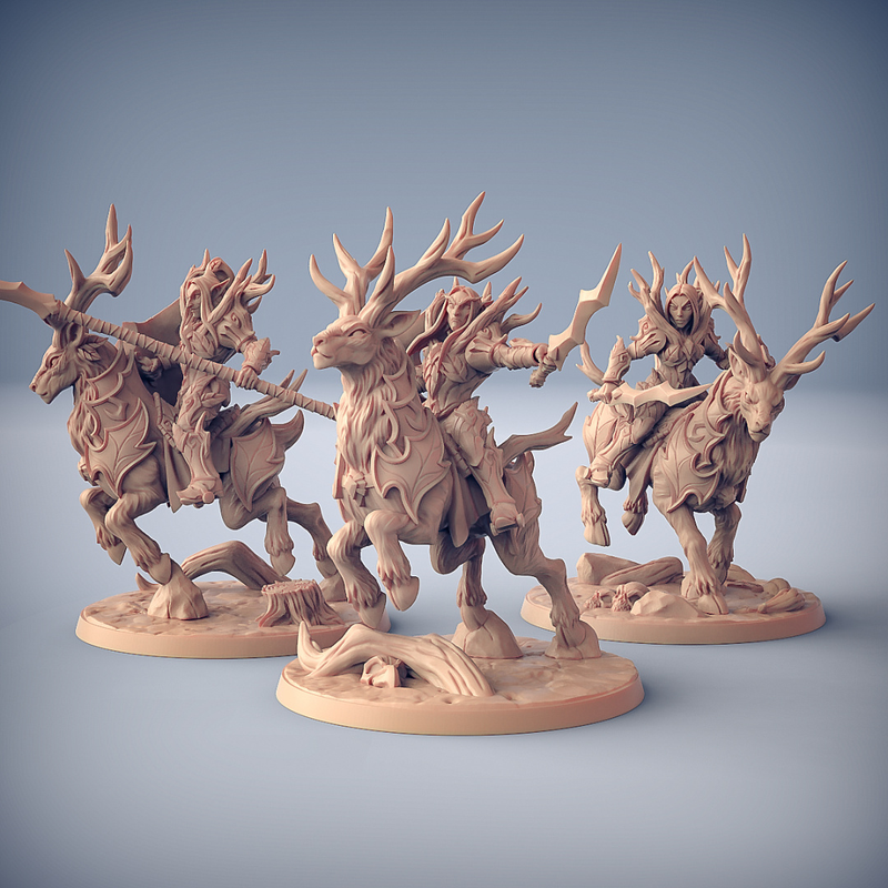 Sylvan Stag Rider 3D-printed model