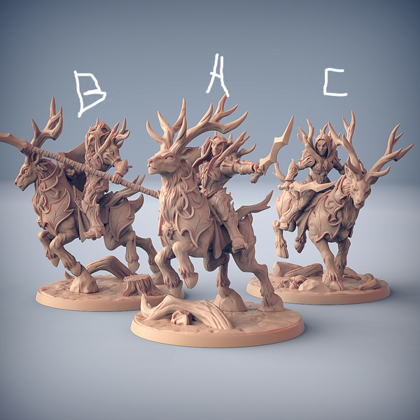 Sylvan Stag Rider - The Printable Dragon
