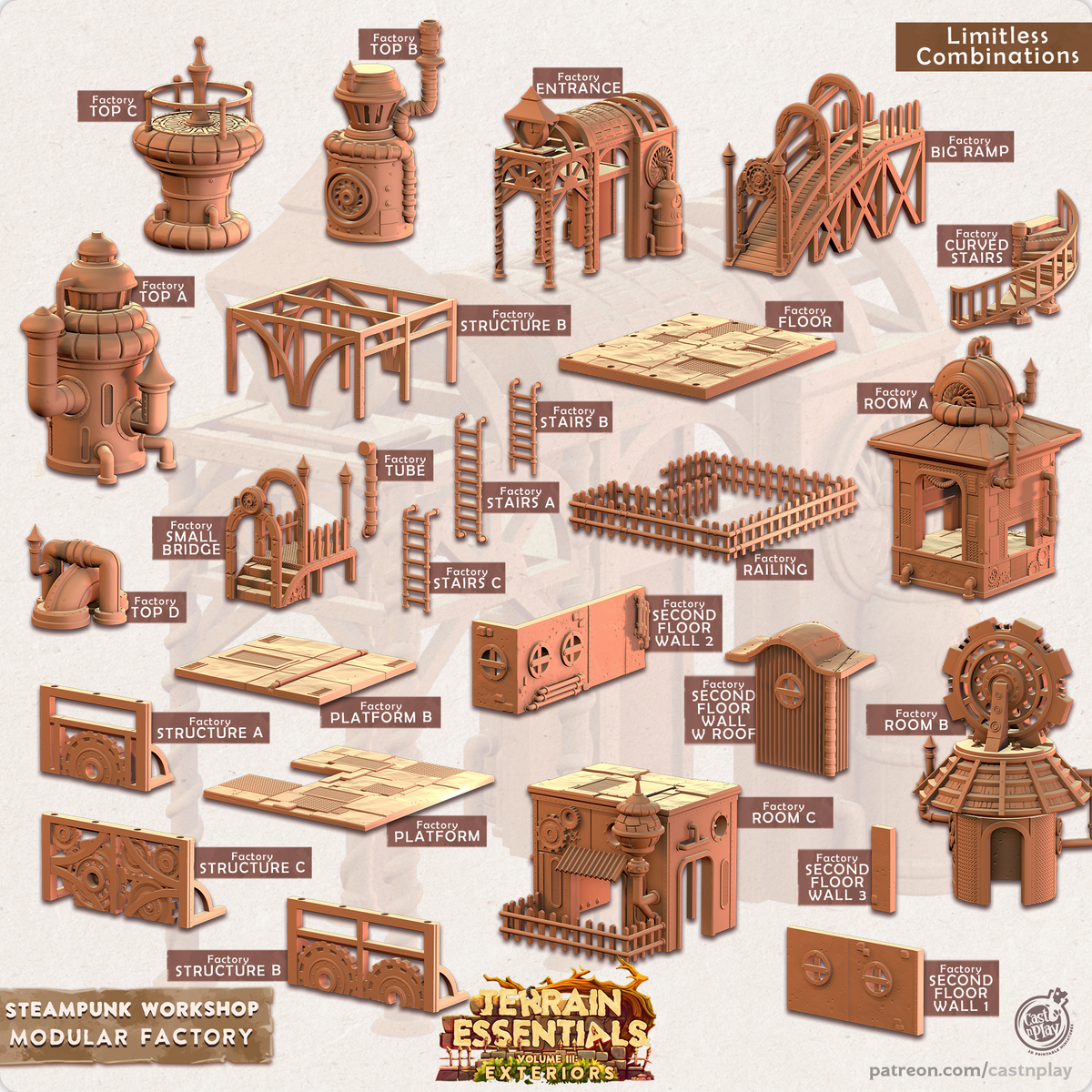 Steampunk Workshop Modular Factory