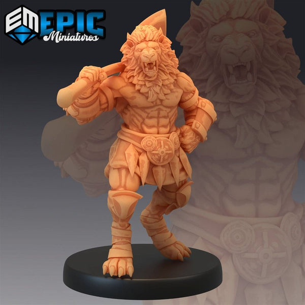 Tabaxi Lion 3D-printed model